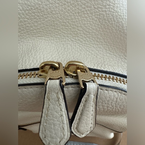 Coach Court Ivory Pebbled Leather Mini Backpack. - Picture 5 of 9